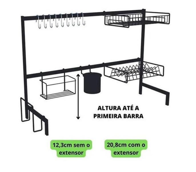 Imagem de Cozinha Suspensa Modular Autosustentável Escorredor 20 Peças