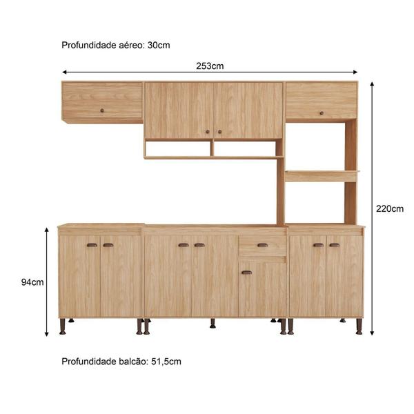 Imagem de Cozinha Torino 7 - 253 X 220 X 51,5