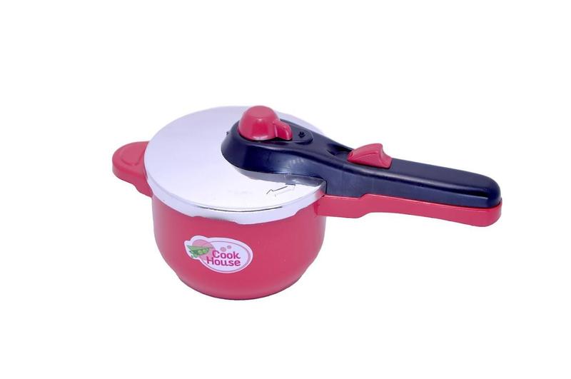 Imagem de Cozinha Vermelho Brinquedo Kit Infantil Mercado Fogão 23Pç