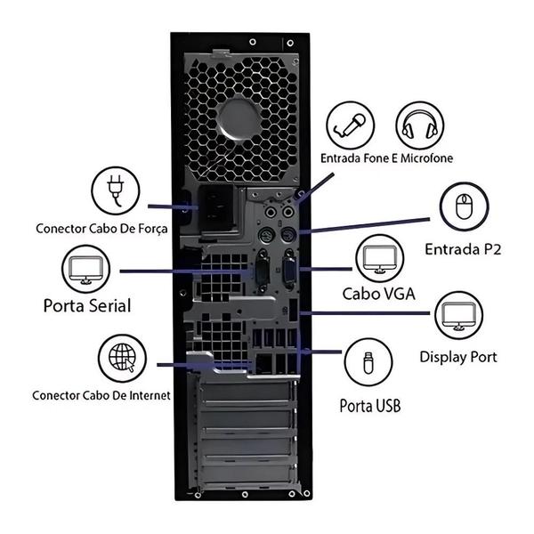 Imagem de CPU Computador HP COMPAQ ELITE 8300 I5 3 8GB HD500GB