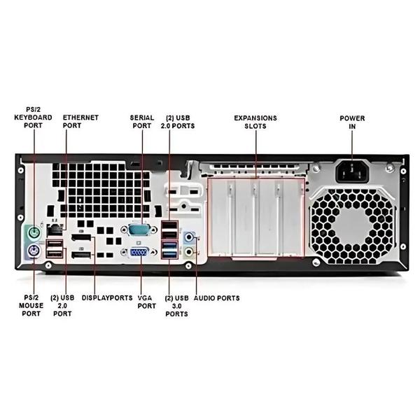 Imagem de Cpu Computador Hp Elitedesk 800G1 I5 4 8Gb Hd500Gb