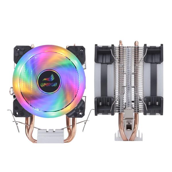 Imagem de CPU Cooler 3 Pinos GMRGB PC Silencioso Intel LGA 775 1200 1150 1151 1155 AM AM2 AM3 AM4 RGB