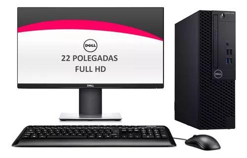 Cpu Dell Optiplex 3060 I5 8ger 16gb 480ssd Monitor 22 Pol