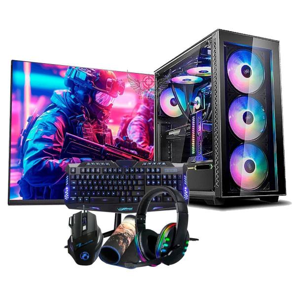 Cpu Gamer I7 Ssd480/ 16Gb Nvidia 2Gb + Monitor 21 +Kit Game - Redseek Imagem de Cpu Gamer I7 Ssd480/ 16Gb Nvidia 2Gb + Monitor 21 +Kit Game