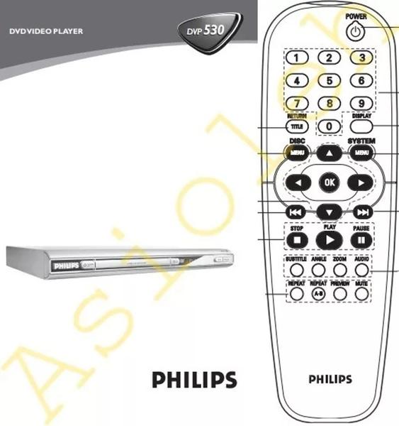 Imagem de Cr original philips 3011 dvp5100 dvp5100/04 dvp5100k dvp5100k/78 dvp642 dvp642k/78 sem tecla karaokê