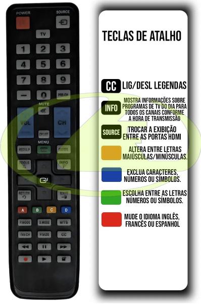 Imagem de Cr para tv lcd ln32c530 ln32c550 ln37c530 ln40c530 ln40c550 ln40c630 ln46c530 ln46c550 ln52c530 7957