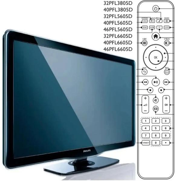 Imagem de CR para TV PHILIPS LCD SÉRIE 3000 32PFL3805D/78 40PFL3805D/78 SÉRIE 7000 42PFL7404D/78 52PFL7404D/78