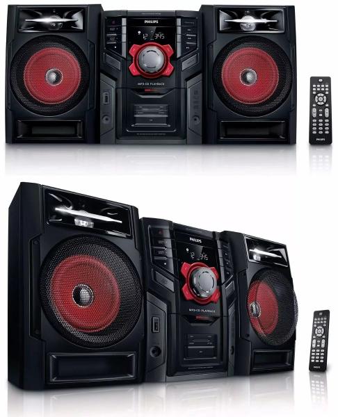 Cr philips rc2023627/02 system c/ disqueteira 3 cd mp3 link fw