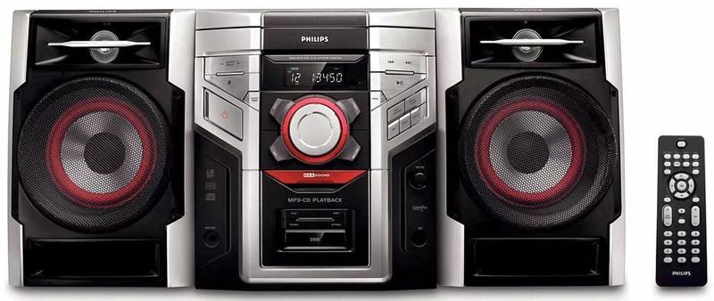 Cr philips rc2023627/02 system c/ disqueteira 3 cd mp3 link fw