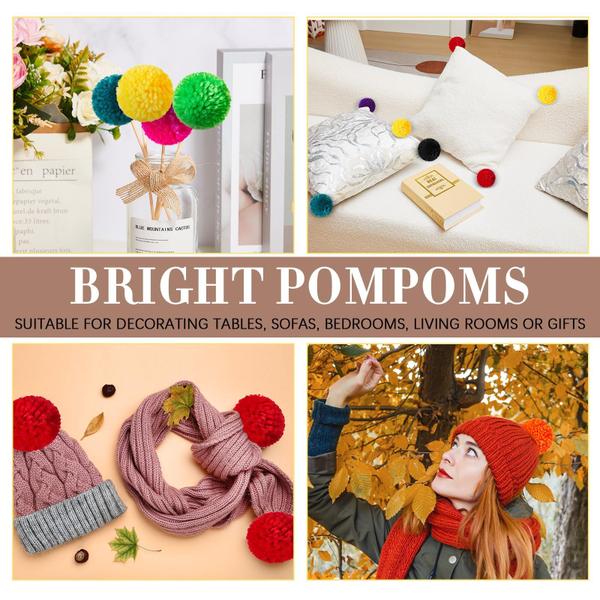 Imagem de Craft Pom Poms Gemscream Yarn 50 unidades de 7,6 cm para artesanato DIY