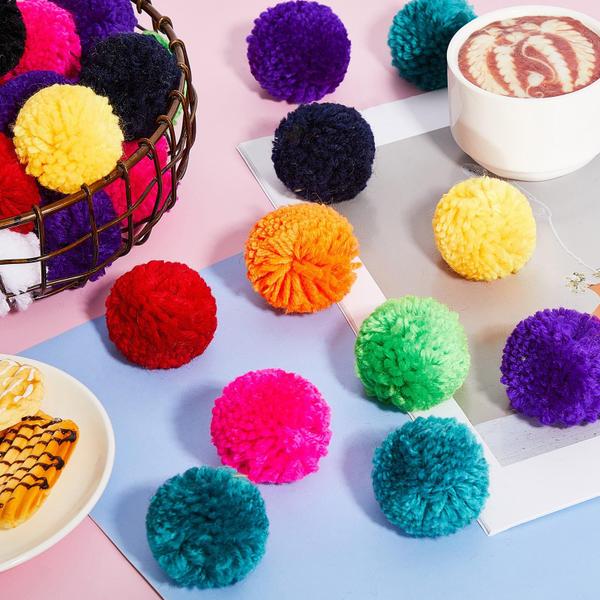 Imagem de Craft Pom Poms Gemscream Yarn 50 unidades de 7,6 cm para artesanato DIY