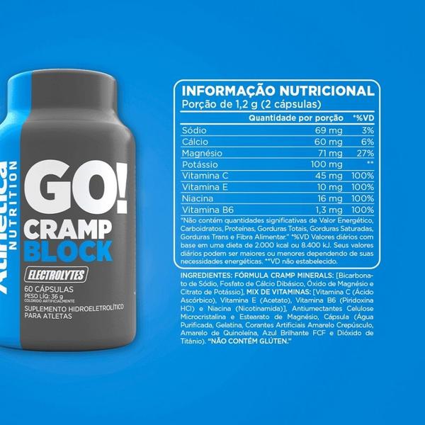 Imagem de Cramp Block (60 caps) - Atlhetica Nutrition