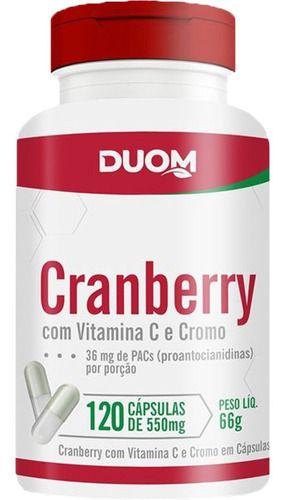 Cranberry 120 Capsulas Suplemento Com Vitamina C e Cromo Duom Imagem de Cranberry 120 Capsulas Suplemento Com Vitamina C e Cromo Duom