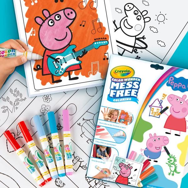 Imagem de Crayola 75-7000 Cor Wonder Mess Free Drawing, Peppa Pig