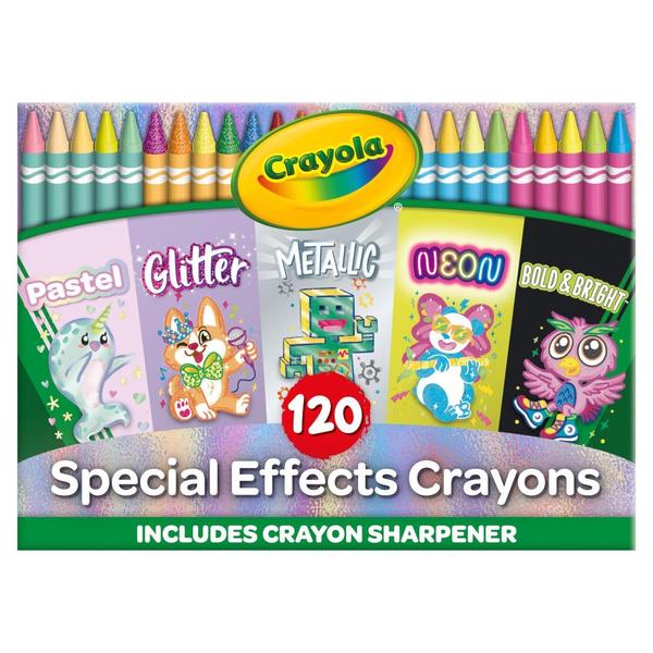 Imagem de Crayola Crayons, cores especiais de 120 quilates para crianças de mais de 4 anos