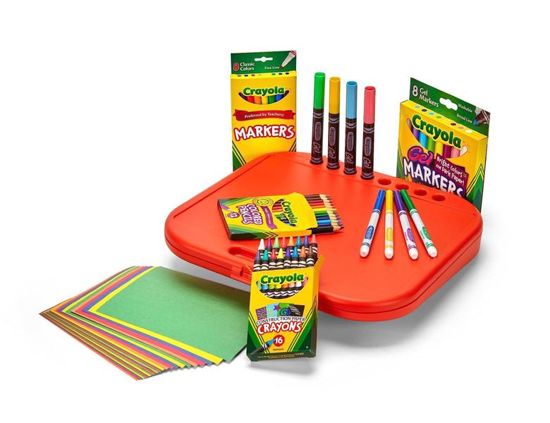 Imagem de Crayola Crie 'N Carry Art Set, 75 Peças, Presente de Arte para Crianças, Idades 5 e Up