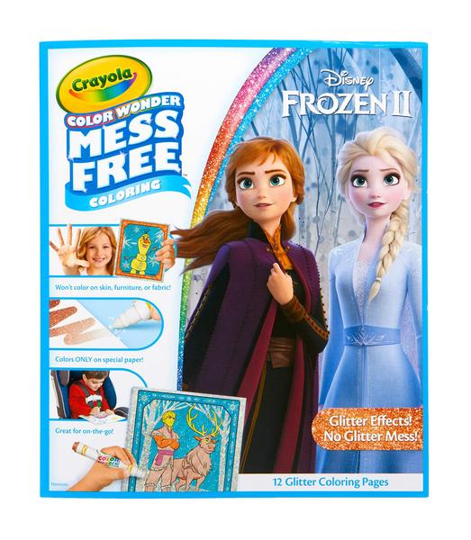 Crayola Frozen 2 Glitter Effects Color Wonder Set, Mess Free Coloring, Gift for Kids, 3, 4, 5, 6 Imagem de Crayola Frozen 2 Glitter Effects Color Wonder Set, Mess Free Coloring, Gift for Kids, 3, 4, 5, 6