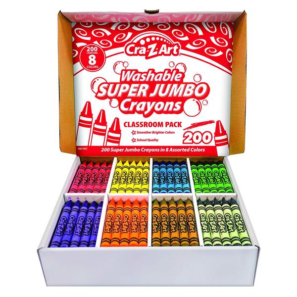 Imagem de Crayon CRA-Z-Art Super Jumbo 200ct 8 cores variadas