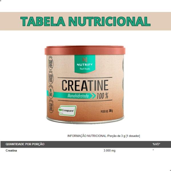 Imagem de Creatina 100% Creapure Monohydratada 300g Nutrify