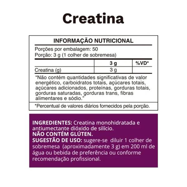 Imagem de Creatina 100% Monohidrata 150g Vegano - Ocean Drop