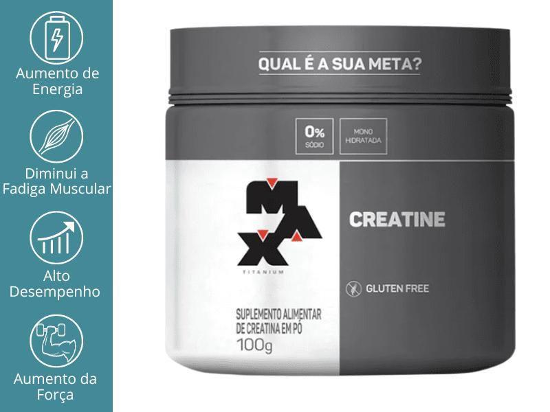 Imagem de Creatina 100% Pura Monohidratada (300G) Max Titanium