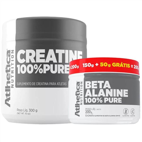 Imagem de Creatina 100% Pure 300g + Beta-Alanina 100% Pure 200g Atlhetica Nutrition