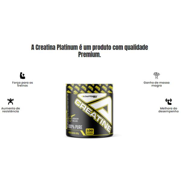 Imagem de Creatina 100% Pure Platinum Series 300g  Adaptogen