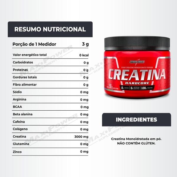 Imagem de Creatina 150g Integral + Vitamina C 120 Caps Growth Supplements