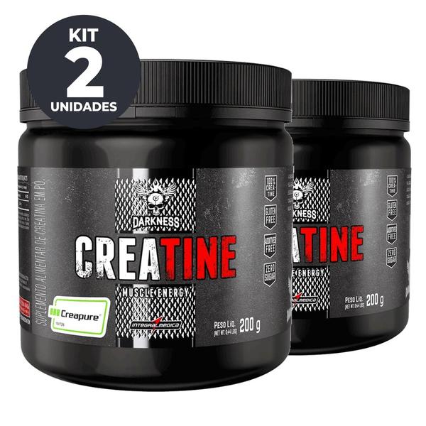 Imagem de Creatina 200g Creapure Darkness Integral Kit 2 Potes