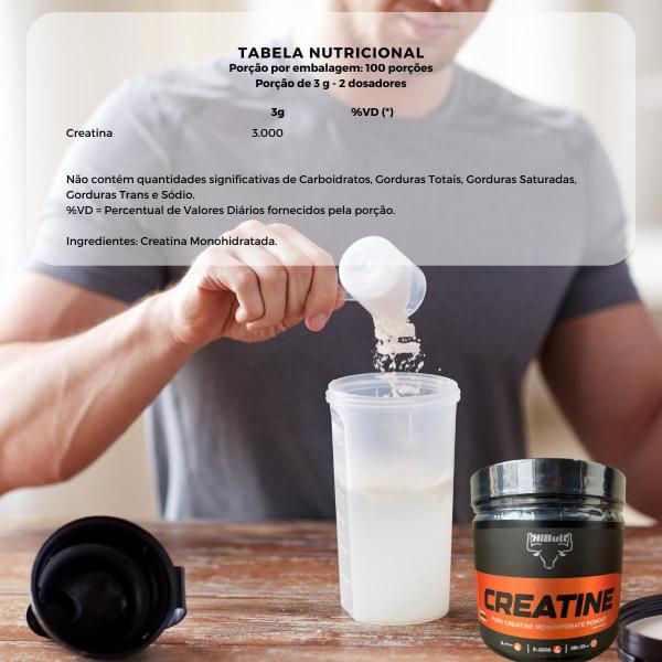 Imagem de Creatina 300G Creatine Pure Monohydrate Powder Hibull