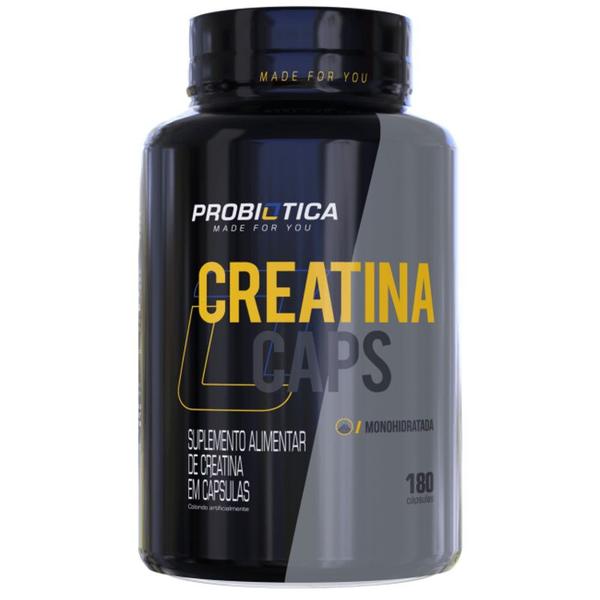 Creatina Caps Monohidratada 180 Cápsulas - Probiótica Imagem de Creatina Caps Monohidratada 180 Cápsulas - Probiótica