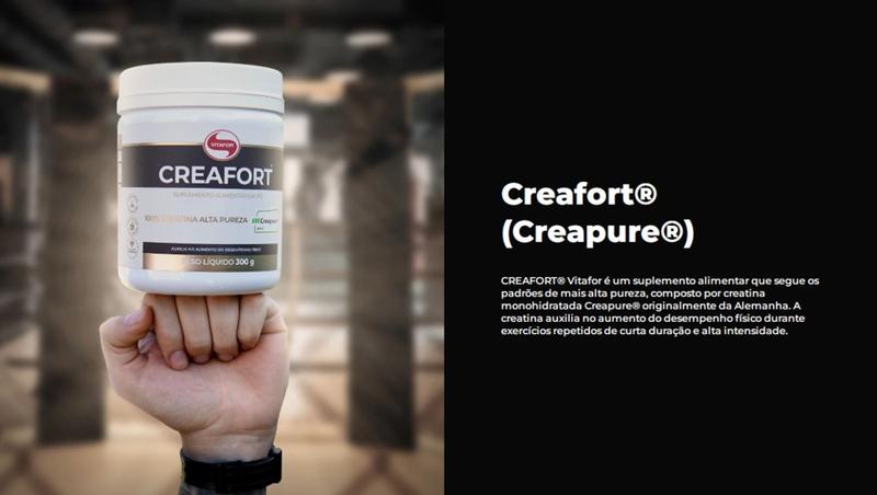 Imagem de Creatina Creapure  Creafort de 300 g Vitafor