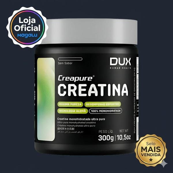 Creatina Creapure Dux 300g Selo Alemão de Pureza Original Qualidade Premium Envio Full Com Nota Fiscal - Dux Human Health Creatina Creapure Dux 300g Selo Alemão de Pureza Original Qualidade Premium Envio Full Com Nota Fiscal - Dux Human Health