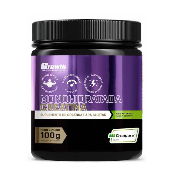 Imagem de Creatina Creapure Growth Suplementos Ganho de Massa 100g