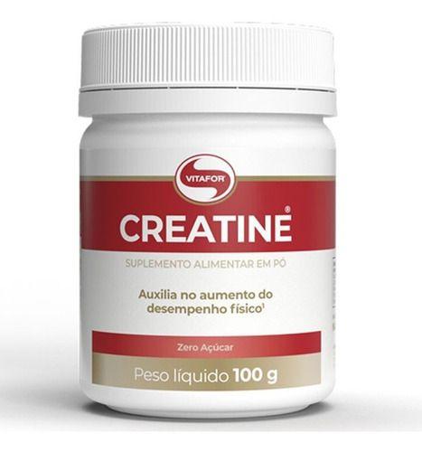 Imagem de Creatina Creatine 100g Vitafor Monohidratada Zero Açúcar