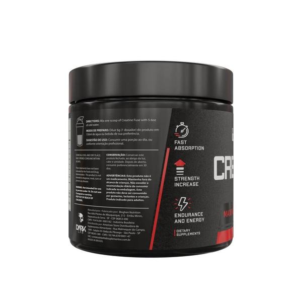 Imagem de Creatina Fuse 150g Máxima Absorção + Coqueteleira Caveira 700ml Dark Lab