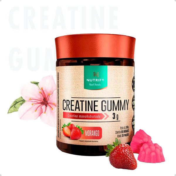 Imagem de Creatina Gummy 3g Monohidratada 60 Capsulas Nutrify