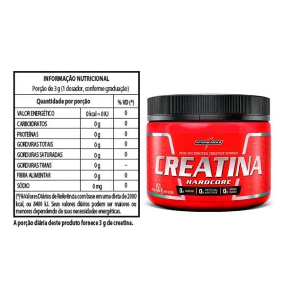 Creatina Hardcore 150g Integralmedica - IntegralMédica Imagem de Creatina Hardcore 150g Integralmedica