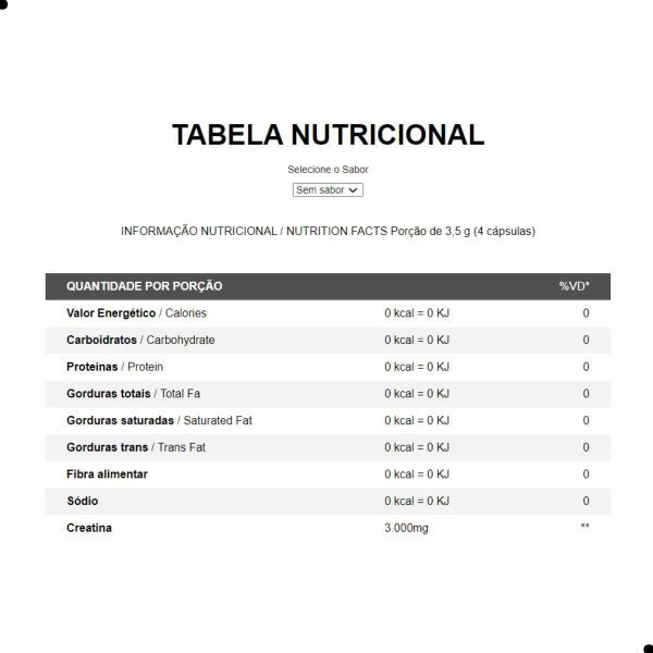 Imagem de Creatina Hardcore Pure 120 Capsulas Integralmedica