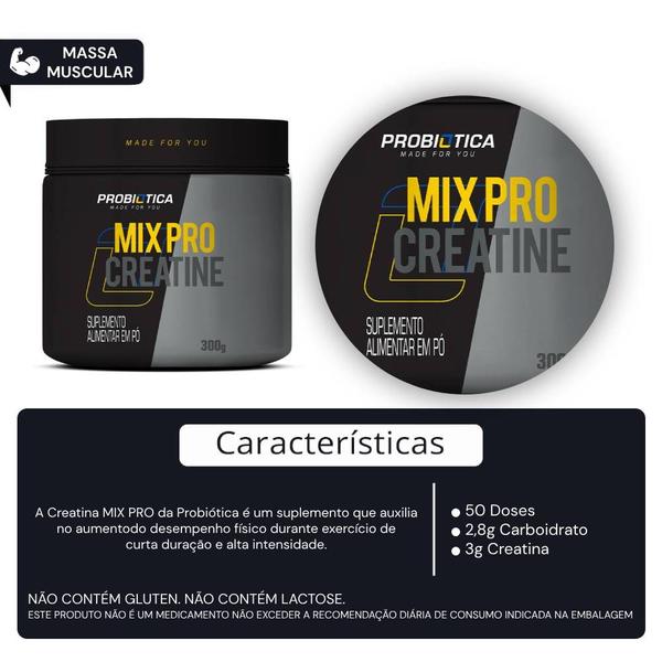 Imagem de Creatina MIX PRO 300g - Probiótica