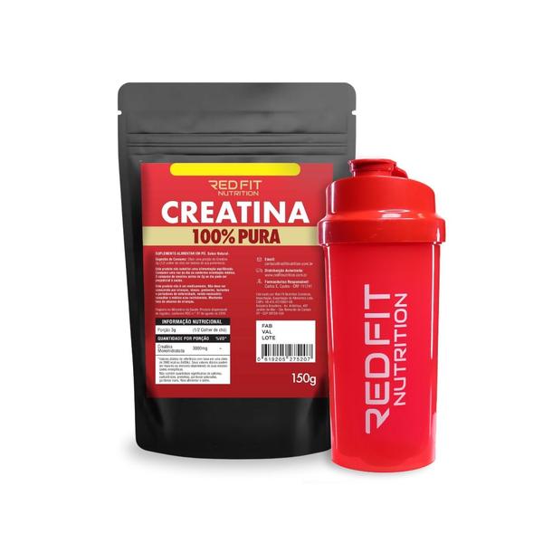 Imagem de Creatina Monohidratada 150g - 100% Pura Importada - Red Fit Nutrition