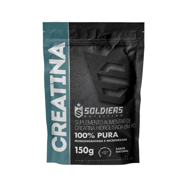 Creatina Monohidratada 150g - 100% Pura Importada - Soldiers Nutrition Creatina Monohidratada 150g - 100% Pura Importada - Soldiers Nutrition