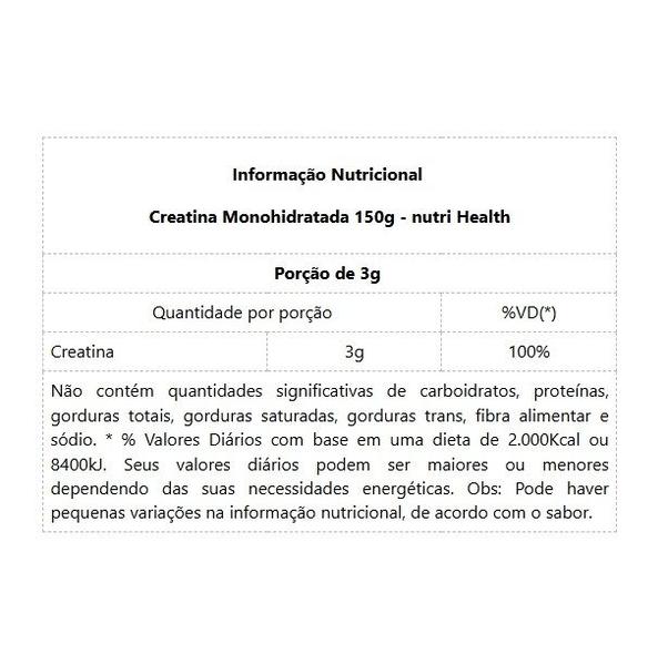 Imagem de Creatina Monohidratada (150g) - Padrão: Único