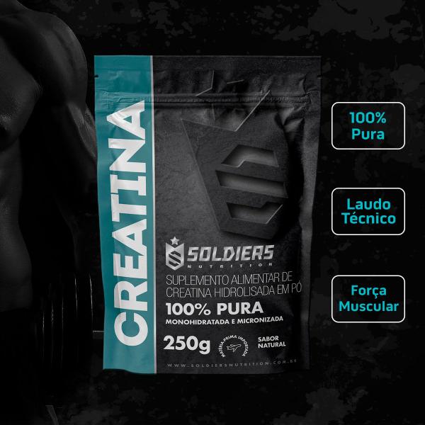 Imagem de Creatina Monohidratada 250g - 100% Pura Importada - Soldiers Nutrition