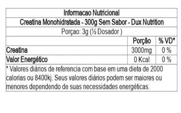 Imagem de Creatina Monohidratada 300g - Dux