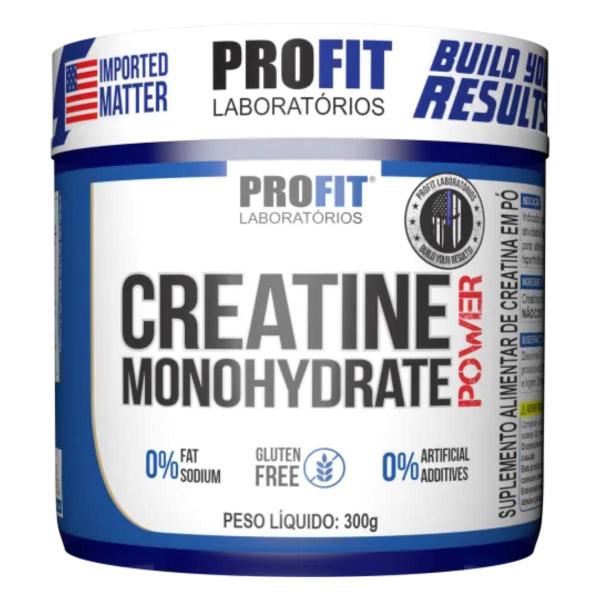 Imagem de Creatina Monohidratada 300g e 150g Power Profit Creatine Pote Sem Glutén 