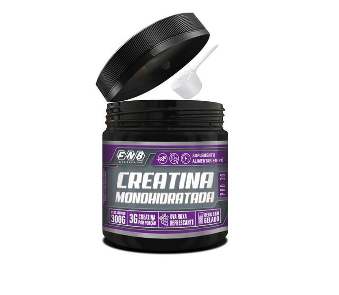 Imagem de Creatina Monohidratada 300g Sabor Uva Refrescante