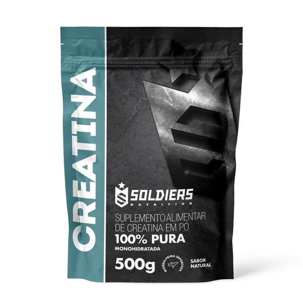Creatina Monohidratada 500g - 100% Pura Importada - Soldiers Nutrition