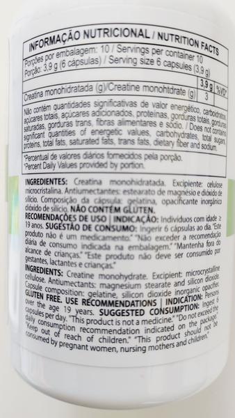 Imagem de CREATINA MONOHIDRATADA - 60 CÁPSULAS 650mg - CLINICMAIS