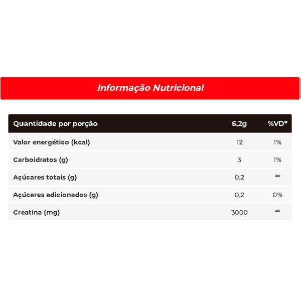 Imagem de Creatina Monohidratada Limão 300g Carbo - Integralmedica